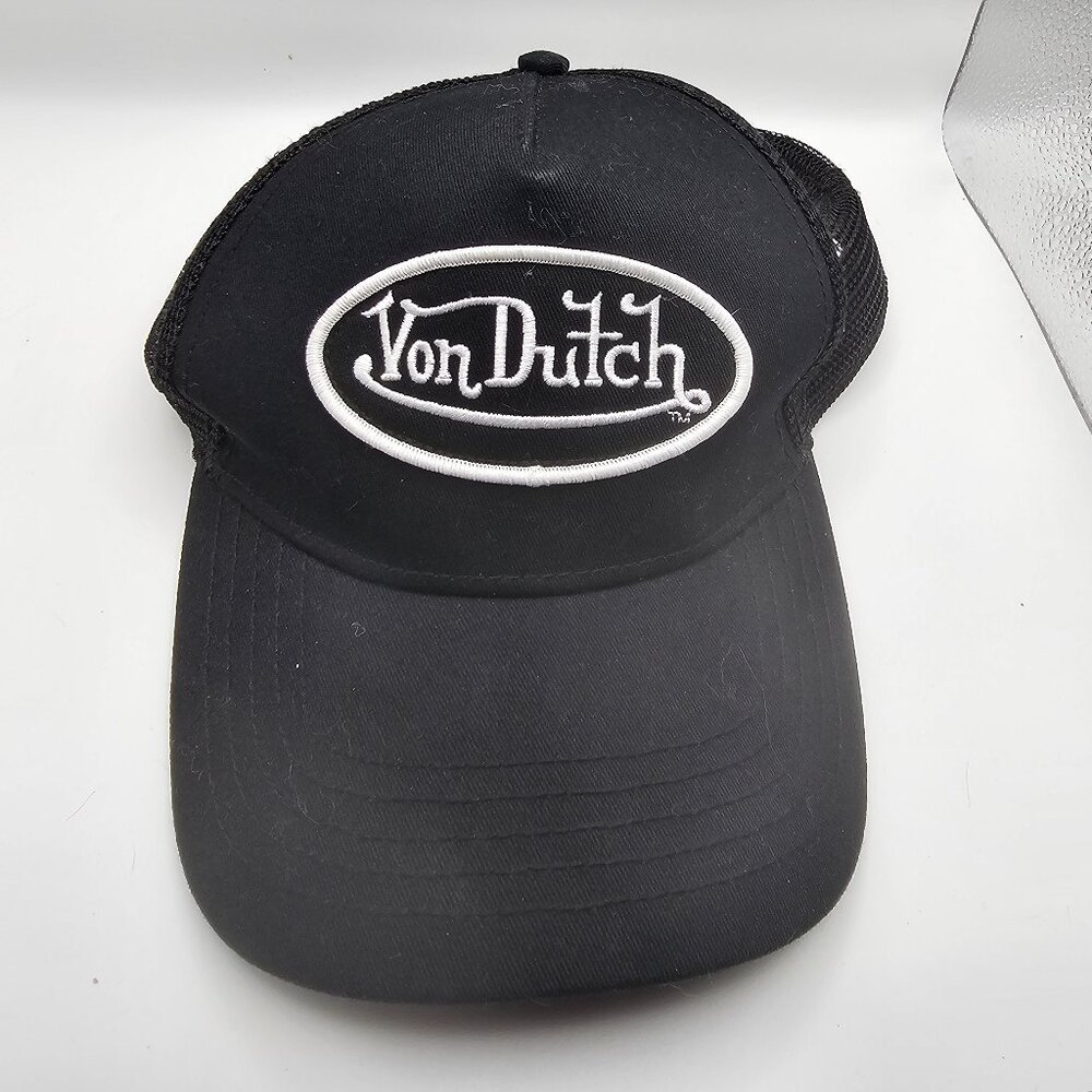 Von Dutch Classic Black Trucker Hat